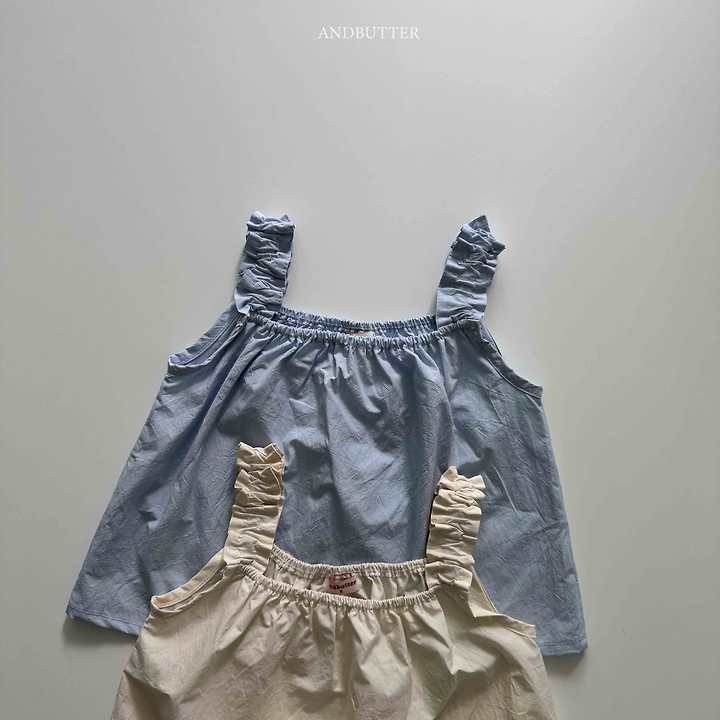 Andbutter - Korean Children Fashion - #kidsshorts - Shirring Sleeveless - 5