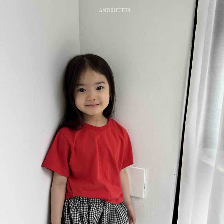 Andbutter - Korean Children Fashion - #kidsshorts - Color Line Tee - 12
