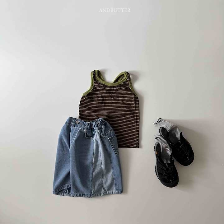 Andbutter - Korean Children Fashion - #kidsshorts - Cat Bermuda Denim Pants - 7