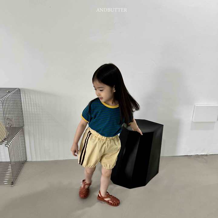 Andbutter - Korean Children Fashion - #kidsshorts - Line Balloon Pants - 12