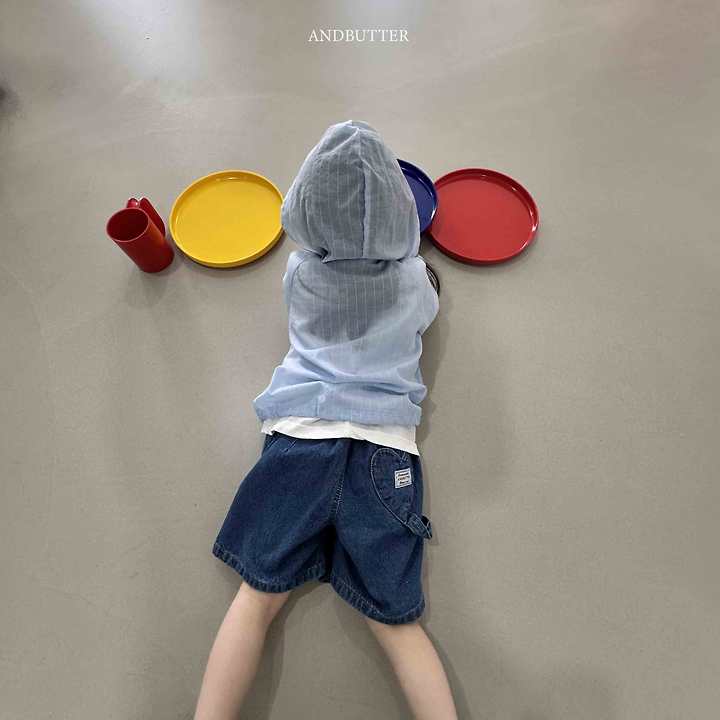 Andbutter - Korean Children Fashion - #kidzfashiontrend - Seersucker Hood - 9