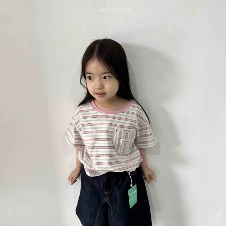 Andbutter - Korean Children Fashion - #kidzfashiontrend - Cookie Heart Tee - 10