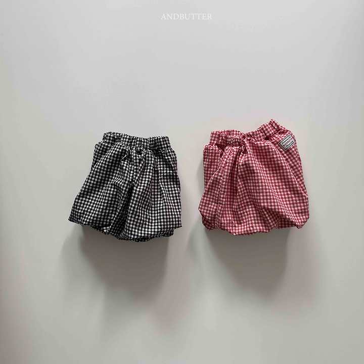 Andbutter - Korean Children Fashion - #kidzfashiontrend - Check Balloon Pants - 5