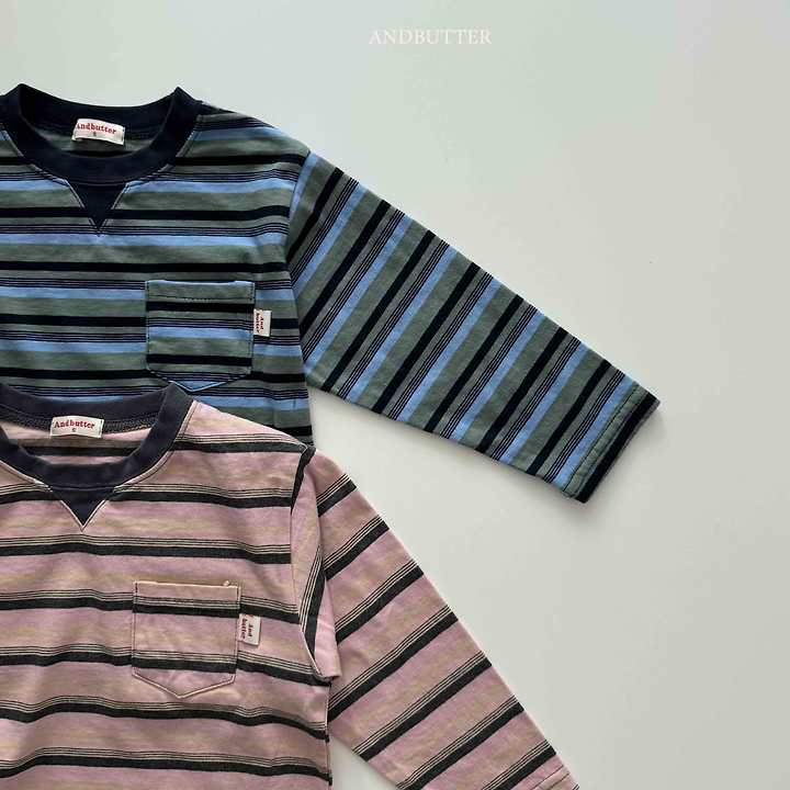 Andbutter - Korean Children Fashion - #kidsstore - Retro Pocket Tee - 4