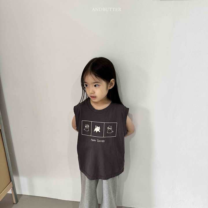 Andbutter - Korean Children Fashion - #kidzfashiontrend - Summer Happy Sleeveless - 11