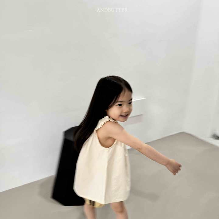 Andbutter - Korean Children Fashion - #littlefashionista - Shirring Sleeveless - 9