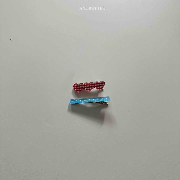 Andbutter - Korean Children Fashion - #littlefashionista - Check Acrylic Pin - 9