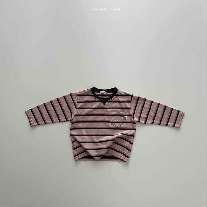 Andbutter - Korean Children Fashion - #littlefashionista - Retro Pocket Tee - 6