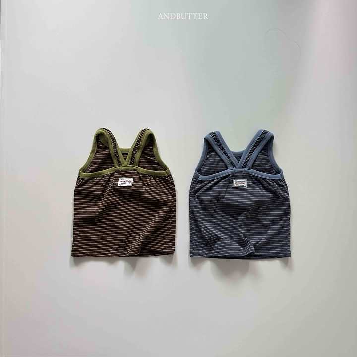 Andbutter - Korean Children Fashion - #littlefashionista - Cross Sleeveless - 5