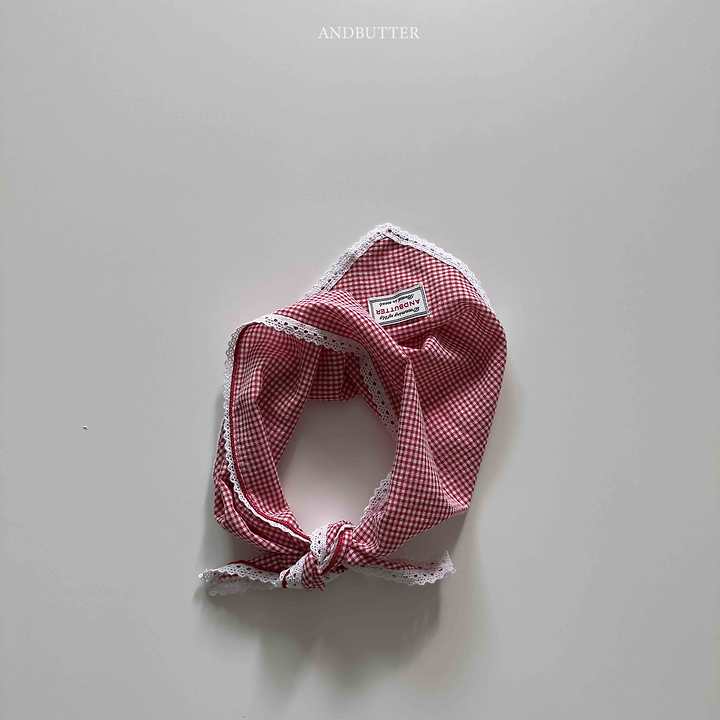 Andbutter - Korean Children Fashion - #magicofchildhood - Heidi Check Kerchief - 5