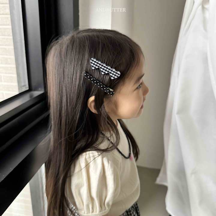 Andbutter - Korean Children Fashion - #minifashionista - Check Acrylic Pin - 11