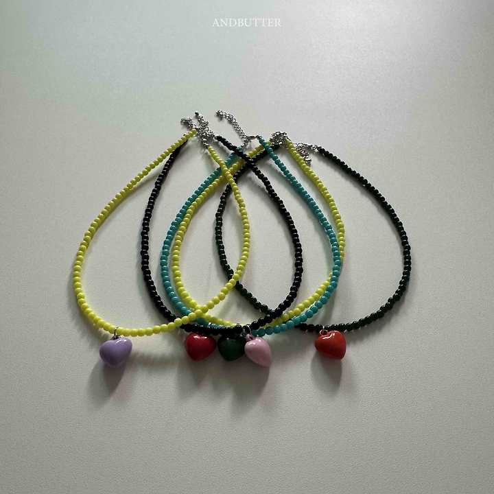 Andbutter - Korean Children Fashion - #magicofchildhood - Heart Necklace - 4