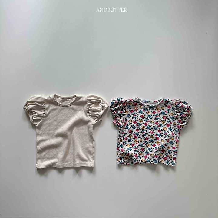 Andbutter - Korean Children Fashion - #prettylittlegirls - Eyelet Puff Tee