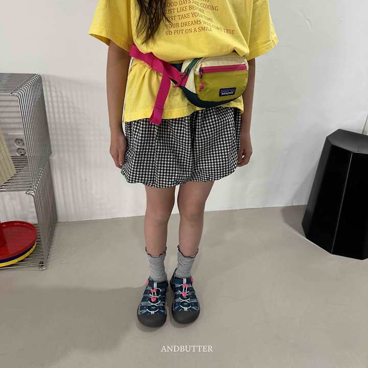 Andbutter - Korean Children Fashion - #prettylittlegirls - Check Balloon Pants - 10