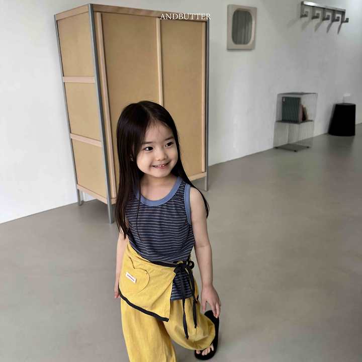Andbutter - Korean Children Fashion - #prettylittlegirls - Cross Sleeveless - 8