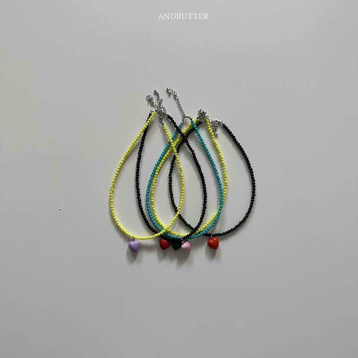 Andbutter - Korean Children Fashion - #prettylittlegirls - Heart Necklace - 5