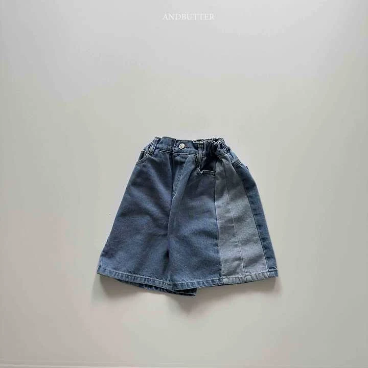 Andbutter - Korean Children Fashion - #stylishchildhood - Cat Bermuda Denim Pants