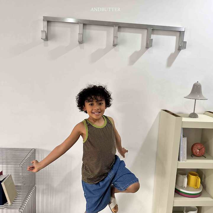 Andbutter - Korean Children Fashion - #stylishchildhood - Cross Sleeveless - 11