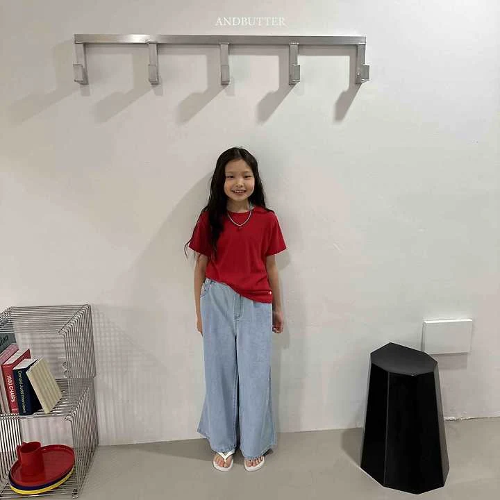 Andbutter - Korean Children Fashion - #stylishchildhood - Button Denim Pants - 9