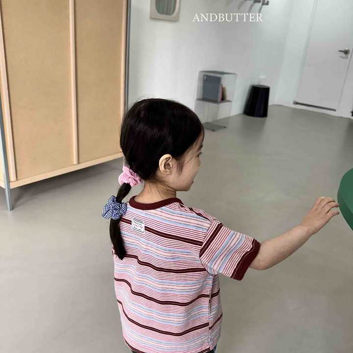 Andbutter - Korean Children Fashion - #todddlerfashion - Check Mini Scrunchie - 12