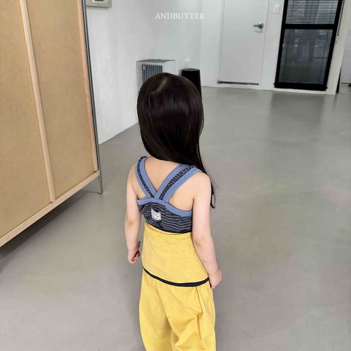 Andbutter - Korean Children Fashion - #todddlerfashion - Cross Sleeveless - 9