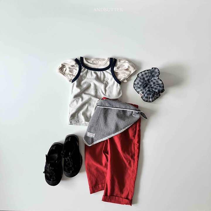 Andbutter - Korean Children Fashion - #toddlerclothing - Heidi Check Kerchief - 9
