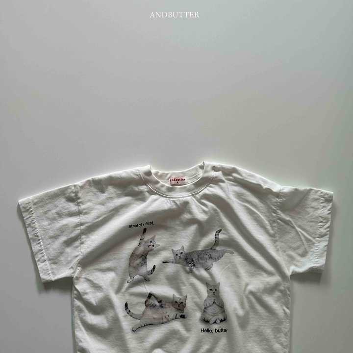 Andbutter - Korean Children Fashion - #toddlerclothing - Hello Cat Tee - 6