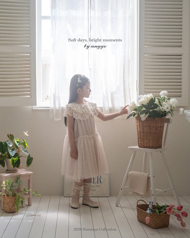 Anggo - Korean Children Fashion - #childofig - Earl Grey One-piece - 5