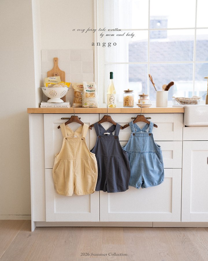 Anggo - Korean Children Fashion - #childrensboutique - Muffin Overalls (Denim)