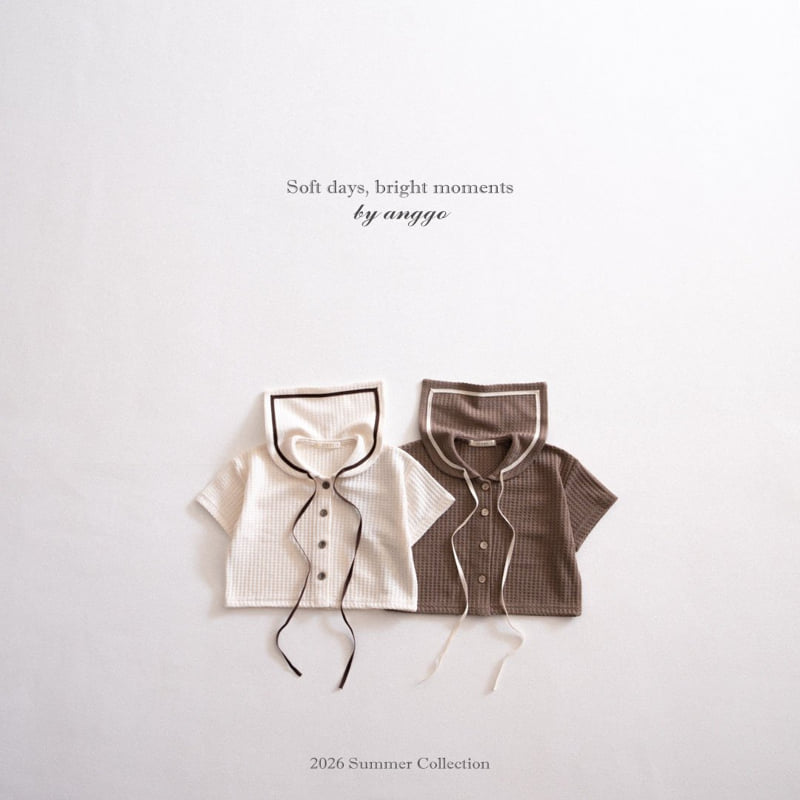 Anggo - Korean Children Fashion - #designkidswear - Sailor Collar Tee