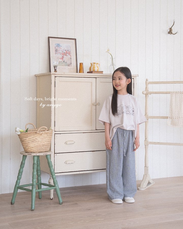 Anggo - Korean Children Fashion - #fashionkids - Baguette Pants (Stripe) - 7