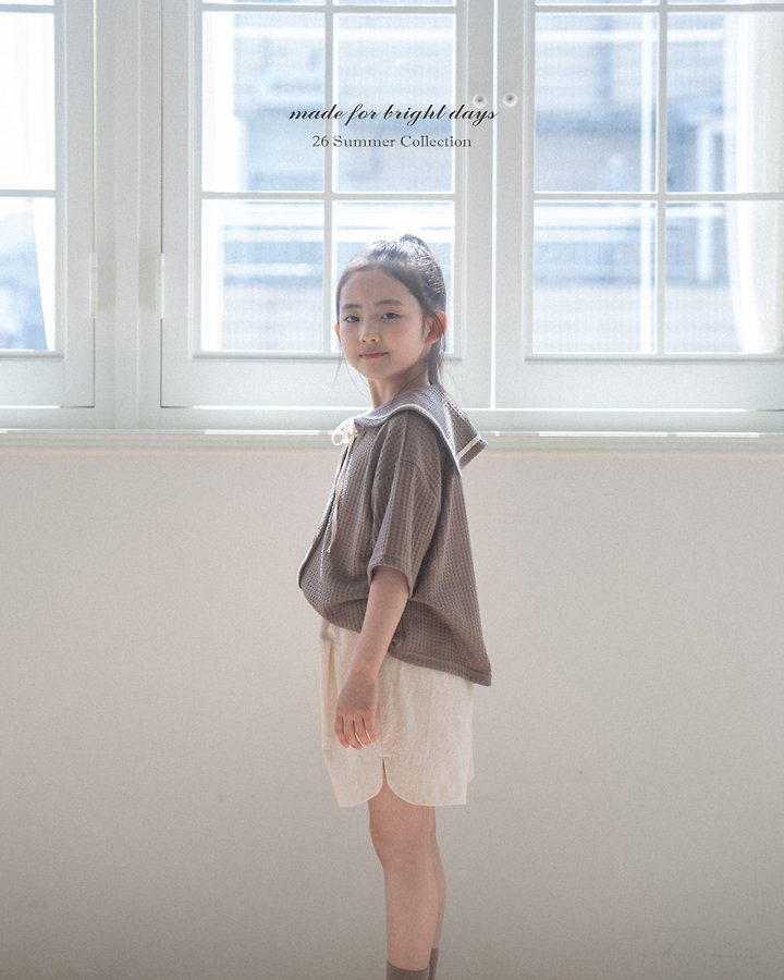 Anggo - Korean Children Fashion - #fashionkids - Sailor Collar Tee - 3