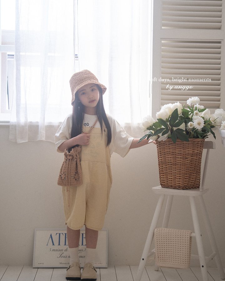 Anggo - Korean Children Fashion - #kidzfashiontrend - Muffin Overalls (Denim) - 7