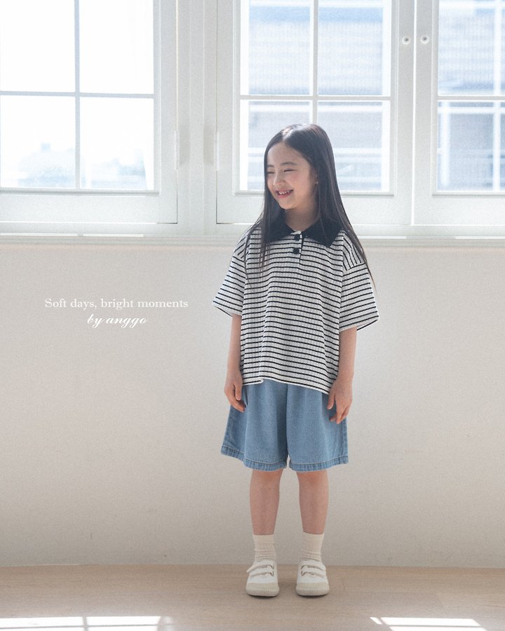 Anggo - Korean Children Fashion - #kidzfashiontrend - Pie Pants (Denim) - 12