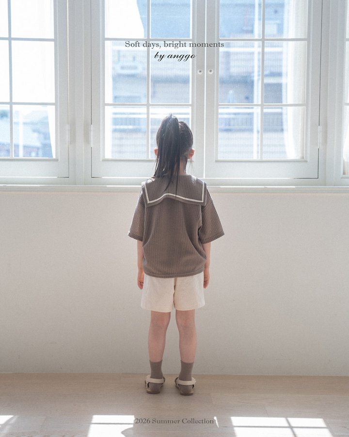 Anggo - Korean Children Fashion - #magicofchildhood - Sailor Collar Tee - 9