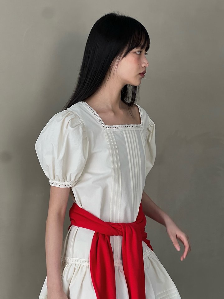 Another Avenue - Korean Women Fashion - #momslook - Pintuck Puff One-piece - 10