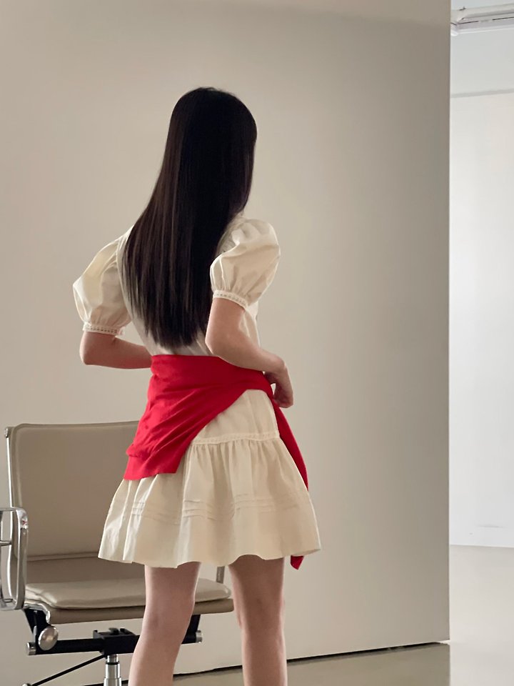 Another Avenue - Korean Women Fashion - #momslook - Pintuck Puff One-piece - 12