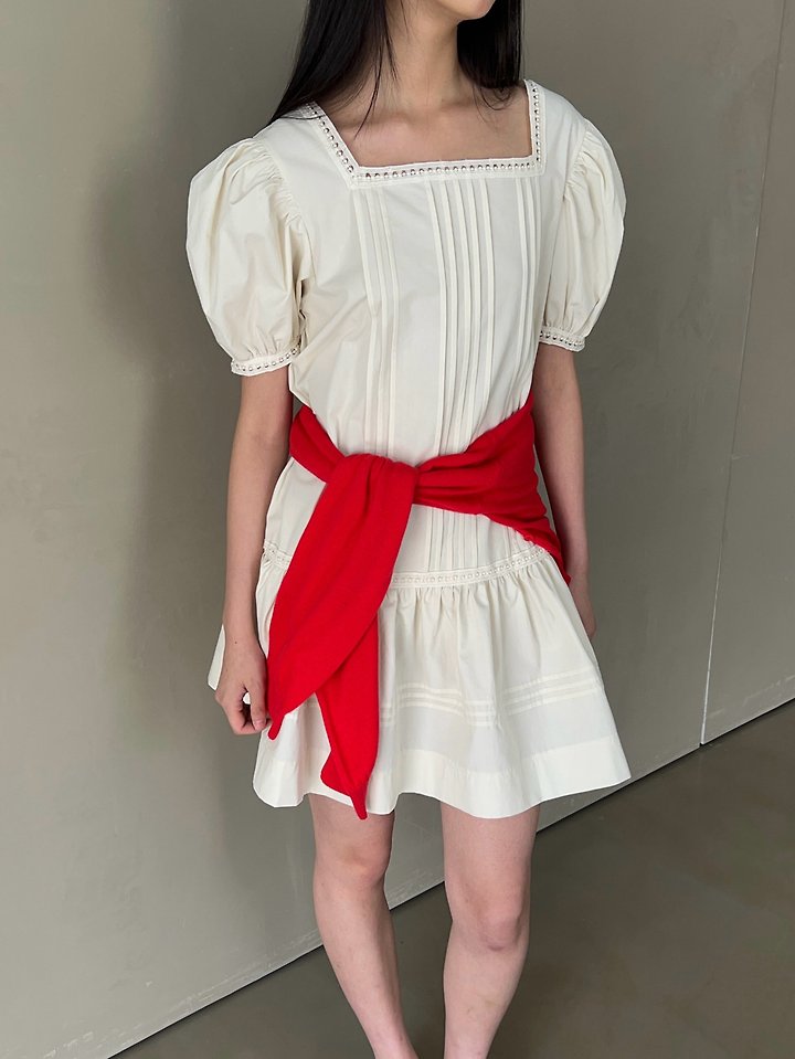 Another Avenue - Korean Women Fashion - #momslook - Pintuck Puff One-piece - 8