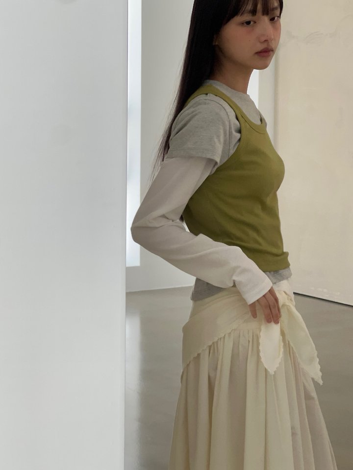 Another Avenue - Korean Women Fashion - #momslook - Wrap Scarf Long Skirt - 6