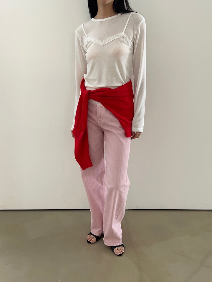 Another Avenue - Korean Women Fashion - #momslook - Opening Sleeveless Tee - 5