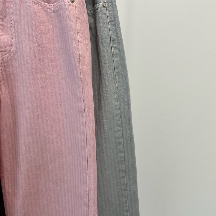 Another Avenue - Korean Women Fashion - #momslook - Herringbone Dyed Pants - 2