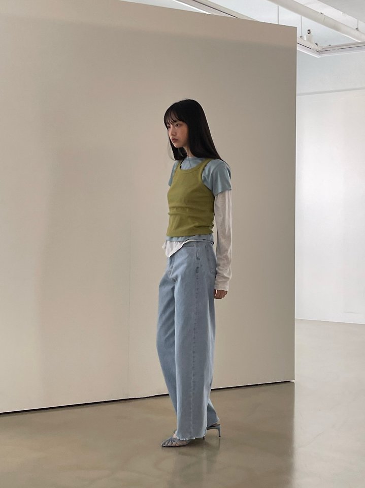 Another Avenue - Korean Women Fashion - #womensfashion - Line Denim Pants - 12