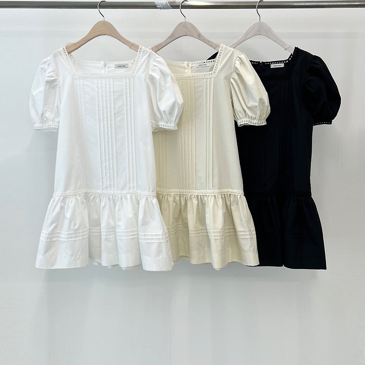 Another Avenue - Korean Women Fashion - #womensfashion - Pintuck Puff One-piece