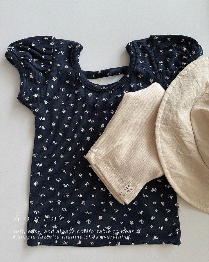 Aosta - Korean Baby Fashion - #smilingbaby - Open-Back Puff Blouse - 4