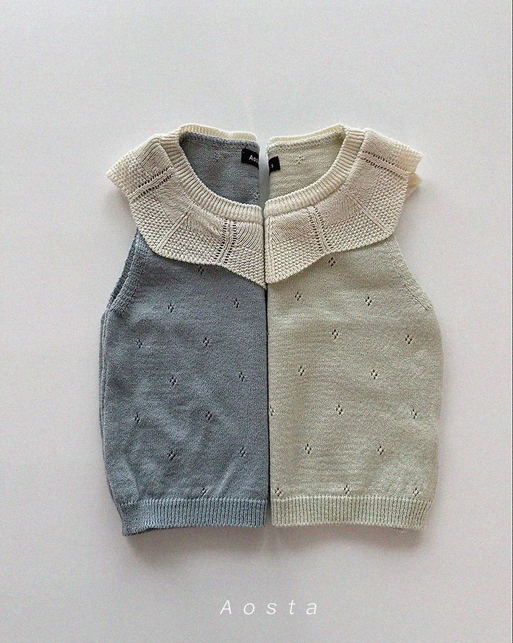 Knit Frill Tee by Aosta for Baby - view 1