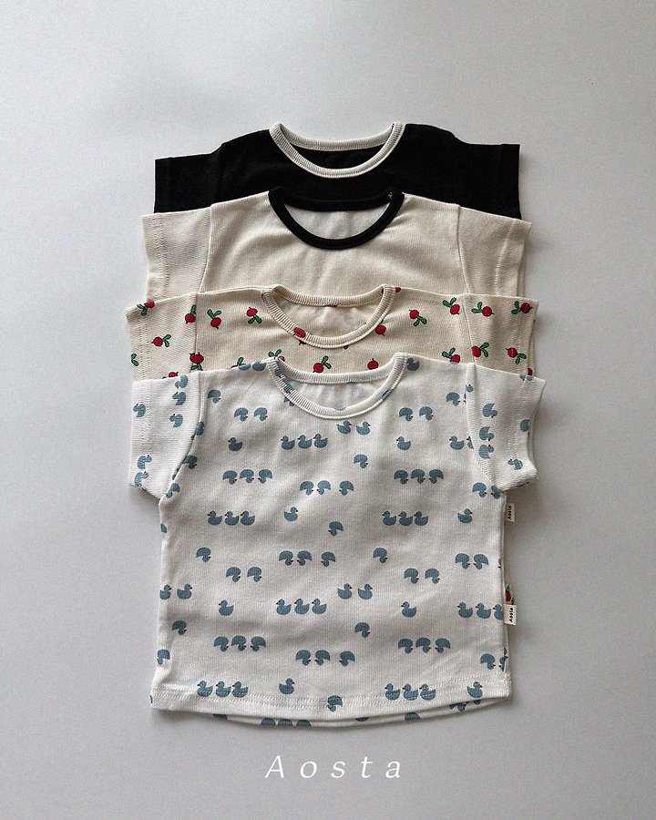 Ribbed Short-Sleeve Tee by Aosta for Baby - view 1