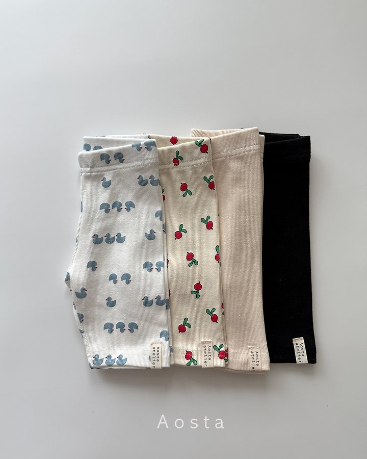 Aosta - Korean Baby Fashion - #babyboutique - Ribbed Biker Pants
