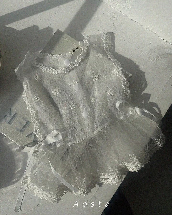 Aosta - Korean Baby Fashion - #babyboutiqueclothing - Lace Vest - 7