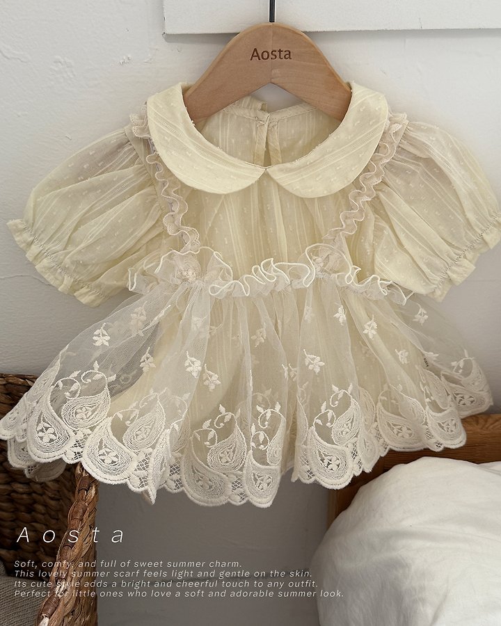 Aosta - Korean Baby Fashion - #babyboutiqueclothing - Lace Strap Bustier - 6