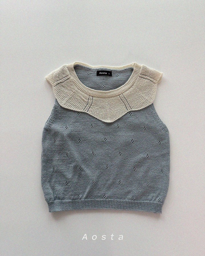 Knit Frill Tee by Aosta for Baby - view 2